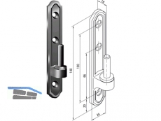 Fentro Plattenkegel-F Dorn 8 schwarz 339819