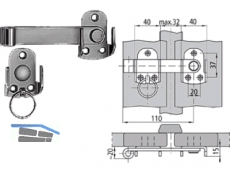 Fentro Laden-MV., Gr.110 schwarz 457949