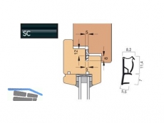 Fensterdichtung AFK2037-SC/2 schwarz, VPE 200 lfm