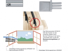 Dichtung-Eckteil AF2201E-GR grau fr Eurofalz ($1000)