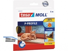 Dichtung TESA P-Profil 6m/9x5,5mm braun fr Spalten von 2-5mm 05390-101