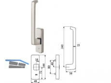 Getriebe GU Drehgriff GU 966 links UC5 K-12920-00-L-5