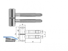 Einbohrband SFS 30-145-000 verzinkt zweiteilig Gr. 14,5