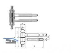 Einbohr-Zierband SFS 55B-16-000 vermessingt zweiteilig Gr. 16