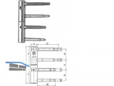 Einbohrband 11R-20-000 verstellbar verzinkt GSS Gr. 20 Bandhhe 112 mm