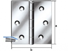 Scharnier Edelstahl 70 x 70 mm V-10503070