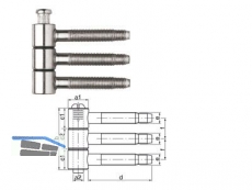 Einbohrband SFS 40H-16-02 vermessingt dreiteilig Gr. 16