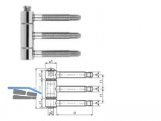 Einbohrband SFS 40H-18-006 verzinkt dreiteilig Gr. 18