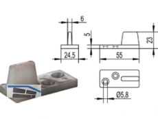 Fhrungszapfen Helm 214 PVC 021461