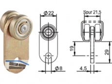 Vorhangrolle Helm 1111 verzinkt 111120