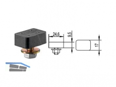 Schienenstopper Helm 45P verzinkt 004500