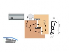 Haustrdichtung Goll SF1017-GR/2 grau, VPE 150 lfm