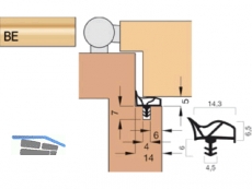 Trdichtung Goll A 1012-BE beige, VPE 150 lfm