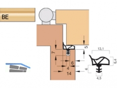 Trdichtung Goll A 1011-BE beige, VPE 150 lfm