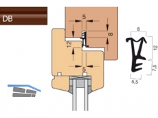 Fensterdichtung Goll A 2004-DB dunkelbraun, VPE 150 lfm