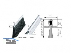 Dichtungsbrste Igel zum Einfrsen 1200mm