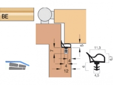 Trdichtung Goll A 1015-BE beige, VPE 180 lfm