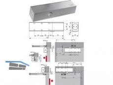 Trschliesser Dorma TS 73V, BC/D EN 2-4 ohne Gestnge braun