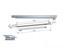 Gleitschiene Dorma G-N zu TS91/92/93 braun