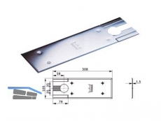 Deckplatte zu BTS 75V Nirosta fr Normalbefestigung, mit Zubehr
