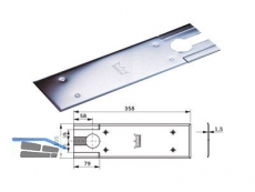 Deckplatte zu BTS 80 Nirosta mit Zubehr