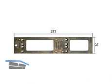 Montageplatte GEZE zu TS 4000/5000 silber 049185