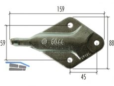 Haltenocke 6044 zu Verschluss 6043 Eisen roh