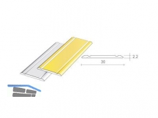 Teppichabschlussleiste flach L = 2700 mm B = 30 mm sand SB