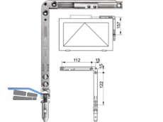 Eckwinkelgetriebe GEZE FZ90re 030811