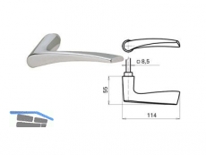 Drckerpaar, Vierkantstift lose 8,5 mm, Trstrke 38 - 43 mm