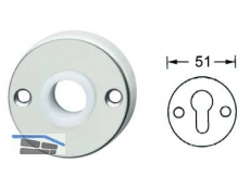 Blindrosette 682 Alu poliert