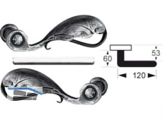 Drckerpaar, Vierkantstift lose 8,5 mm, Trstrke bis 60 mm