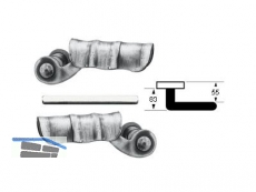 Drckerpaar, Vierkantstift lose 8,5 mm, Trstrke bis 60 mm