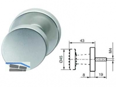 Trknopf 664a/648A mit Stift 242P fix Alu F1