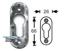 Zylinderrosetten oval Thermotrophiert