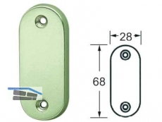 Drckerrosette 648S Alu poliert