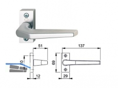 Metalltrdrcker 117GF/22 Frankfurt F1 Alu natur 711802