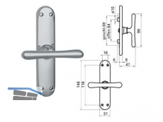 Fenstertrieb 520 ELEGANT Alu poliert