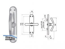 Fenstertrieb 521 ELEGANT Alu poliert