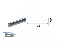 Bodentrger Pinn  5 mm Lnge = 24,0 mm verzinkt 4302.100