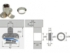 Hebelschloss Z23  18 mm 72502