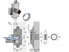 Kastenschloss Prestige 2000 Z23  18 mm Dorn 15 mm vernickelt 9133916