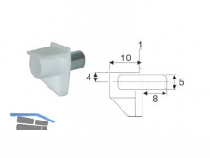 Bodentrger Bodentrger Safety-T  5 mm weiss 4303.127