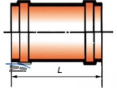 PVC-Kanal berschiebmuffe KGU DN 100 Nr.4380