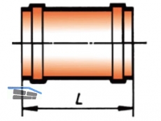 PVC-Kanal berschiebmuffe KGU DN 250 Nr.4384