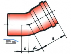 PVC-Kanal Bogen DN 250/87,5 Gr. KGB Nr.4315