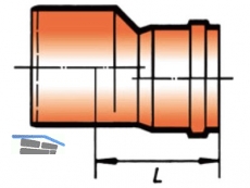 PVC-Kanal Reduktion DN 300/250 KGR Nr.4338