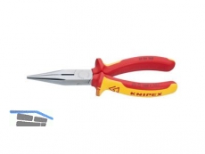 Flachrundzange Knipex 2506/160 chrom/isol. VDE