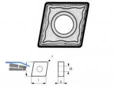 Wendeschneidplatte Bhlerit CCMT 060204 MP LCP25T