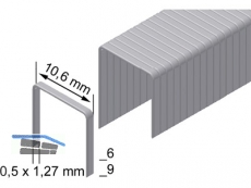 Klammern Prebena verzinkt PF09CNK Paket a -5000 Stk.